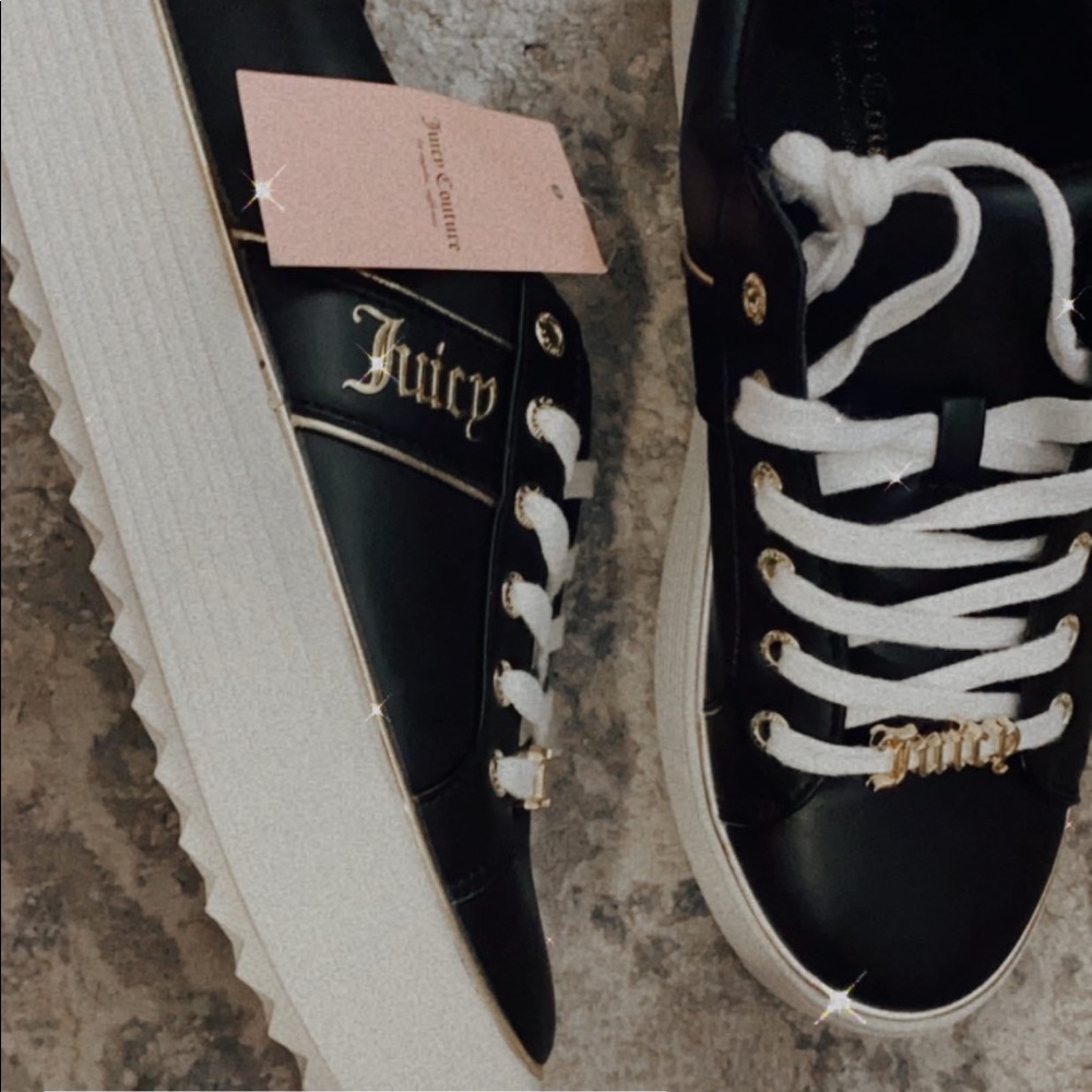 Juicy Couture Platform Black Gold & White sneakers